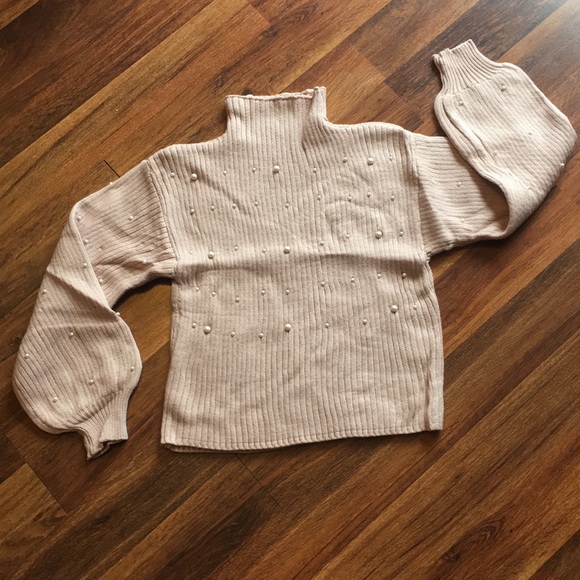 SHEIN Pearl Embellished Sweater - Picture 2 of 7